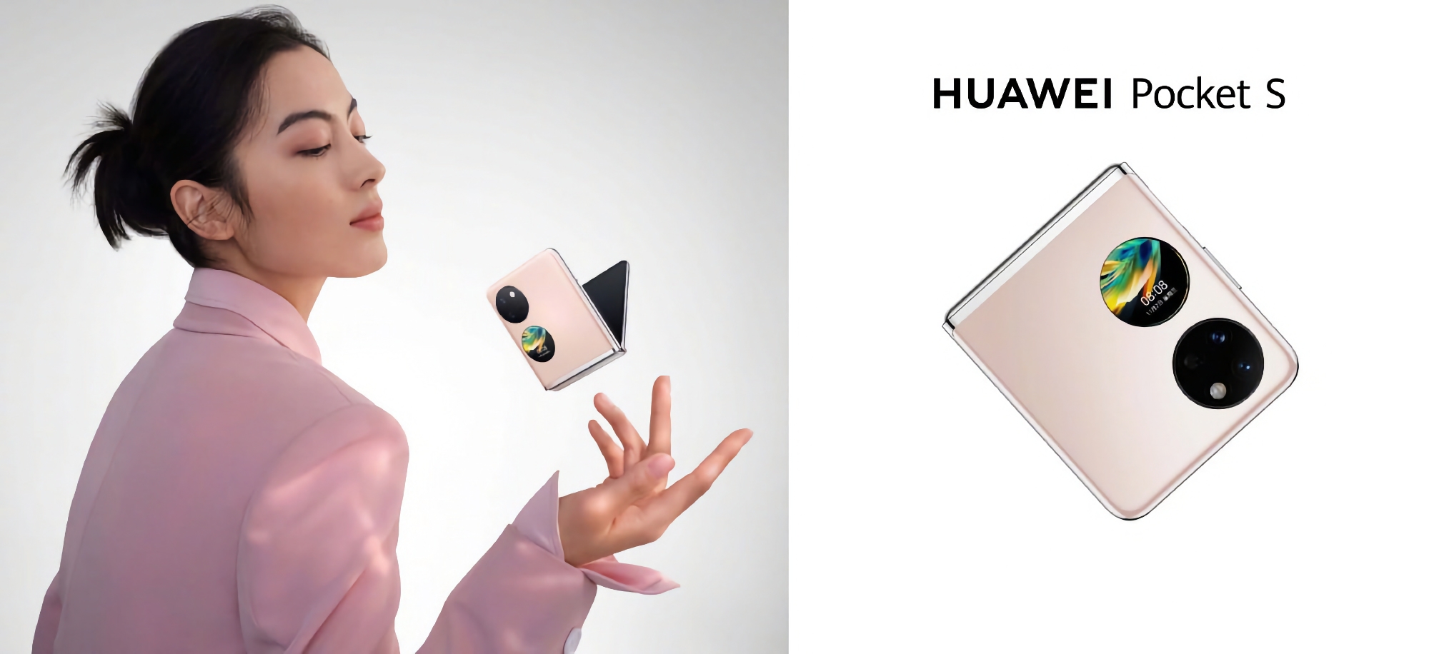 Huawei presenta en China el Pocket S, su segundo móvil plegable de bolsillo