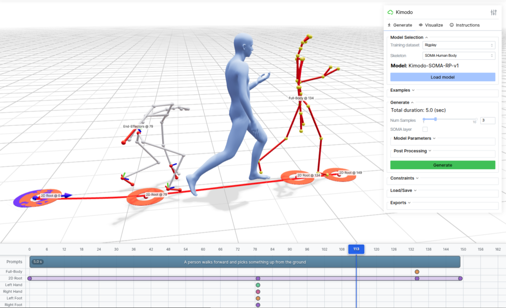 NVIDIA Kimodo animación generativa