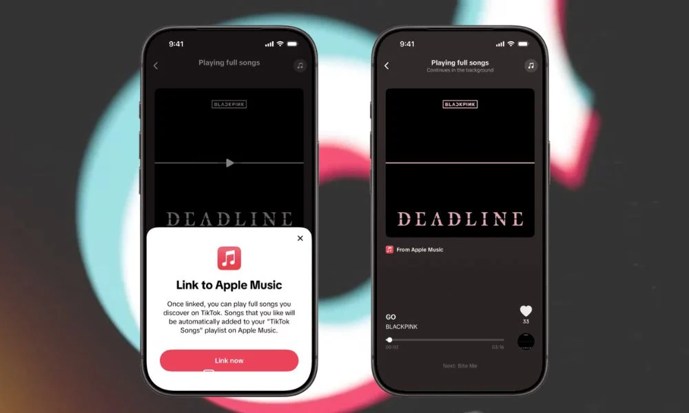 play full song apple music dentro de tiktok