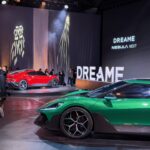 Logotipo de Dreame Technology en el evento de lanzamiento Drive Next.