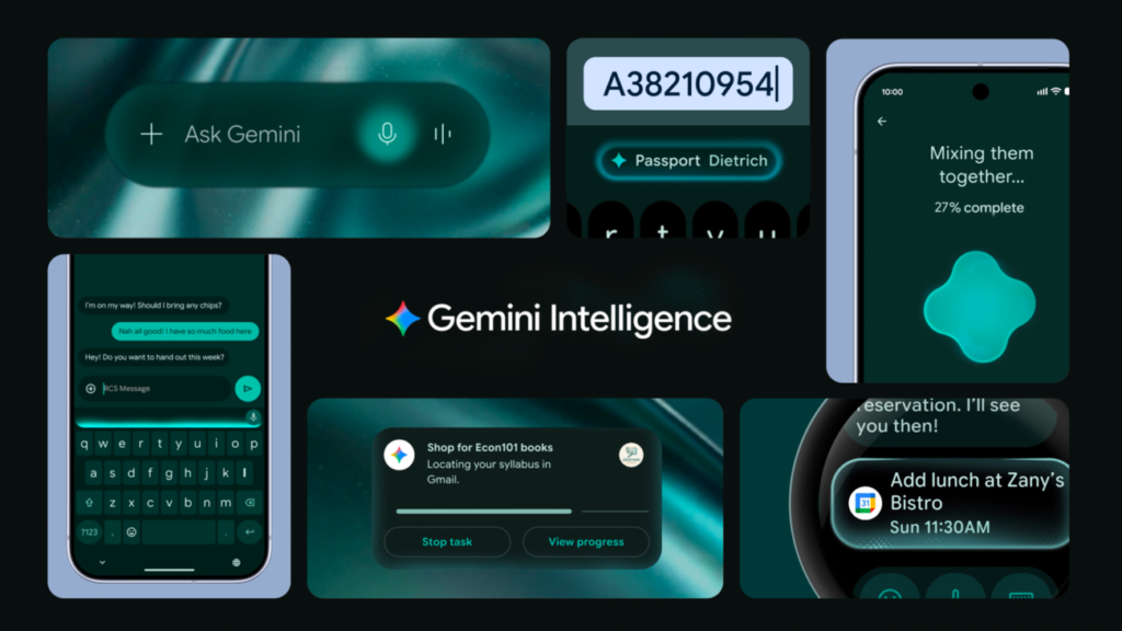 Android 17 con Gemini Intelligence