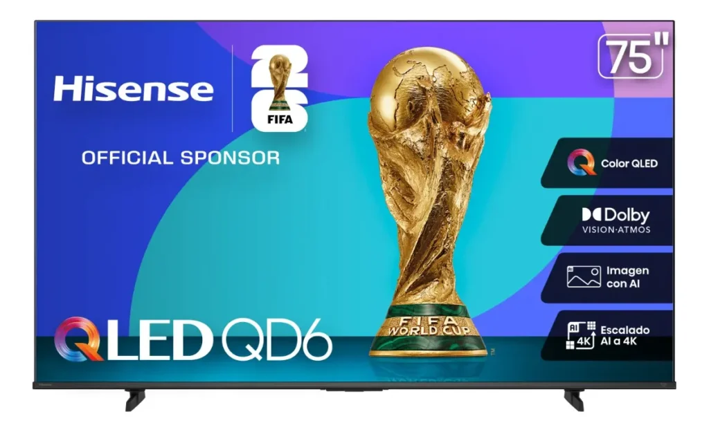 Smart TV Hisense de 75 pulgadas rebajada
