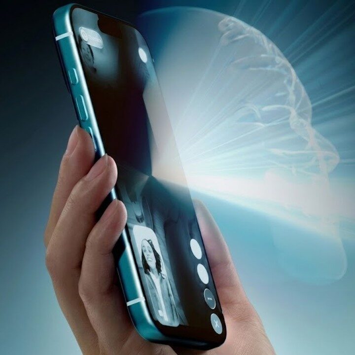 pantalla holográfica futuro iPhone Apple