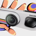 Insta360 cámara retro diseño vintage