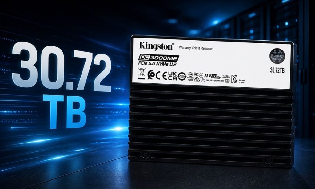 SSD NVMe centros datos Kingston