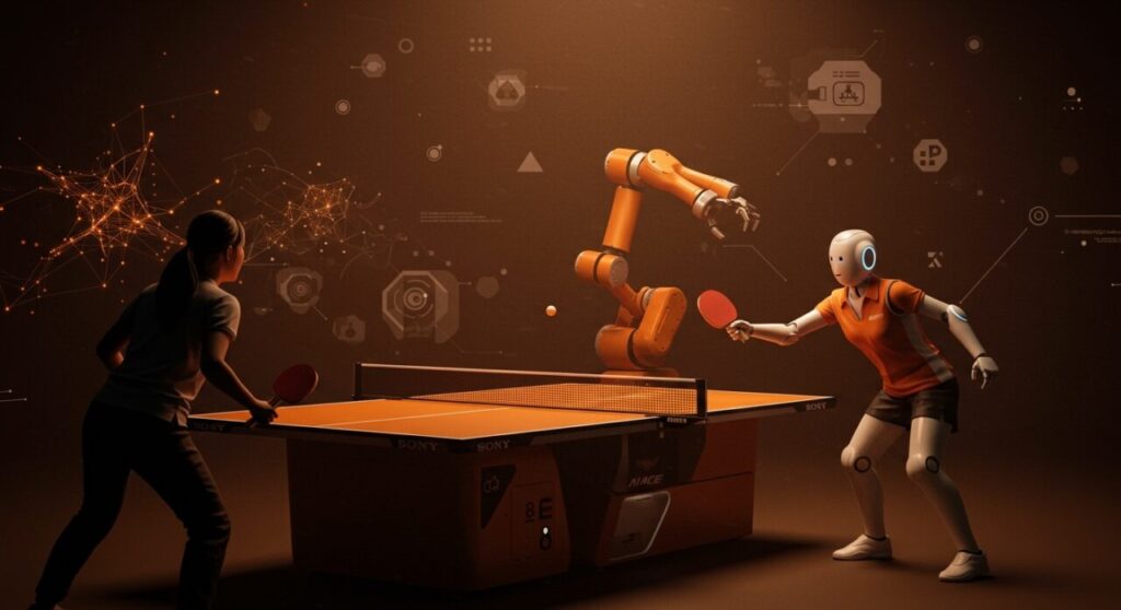 robot Sony AI tenis de mesa