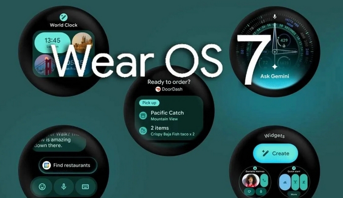 Smartwatch con Wear OS 7 enseñando widgets renovados y mejoras de batería