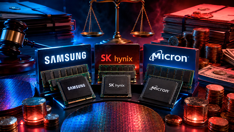 Memorias DRAM de Samsung Micron y SK hynix