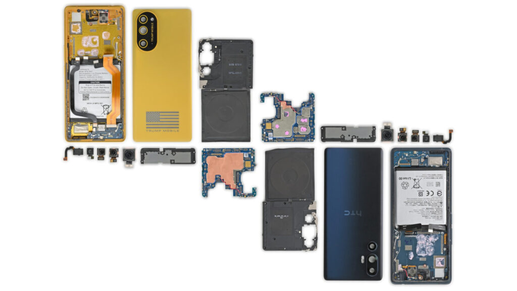 Trump T1 HTC descubierto por iFixit