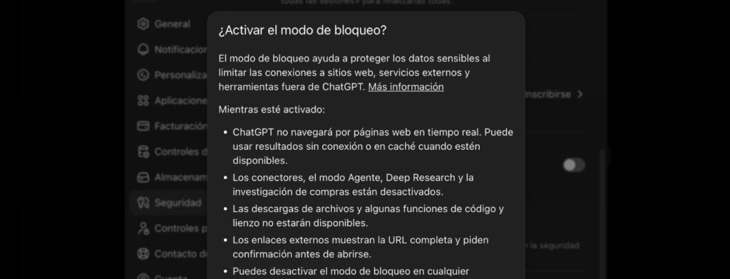 Seguridad ChatGPT OpenAI