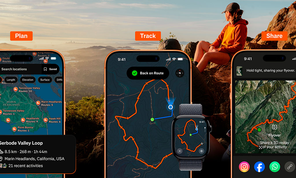 Alertas de ruta en Strava
