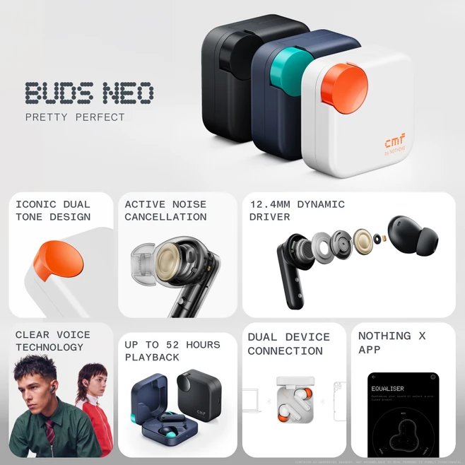 CMF Buds Neo batería ANC 52 horas