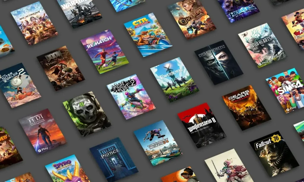 Catalogo de Game Pass que reduce los juegos fisicos de Xbox