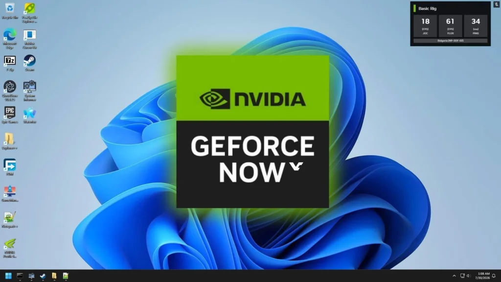 NVIDIA GeForce NOW escritorio Windows