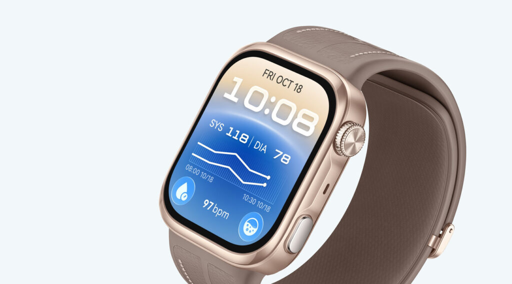 ECG certificado Huawei Watch D3 banda inflable