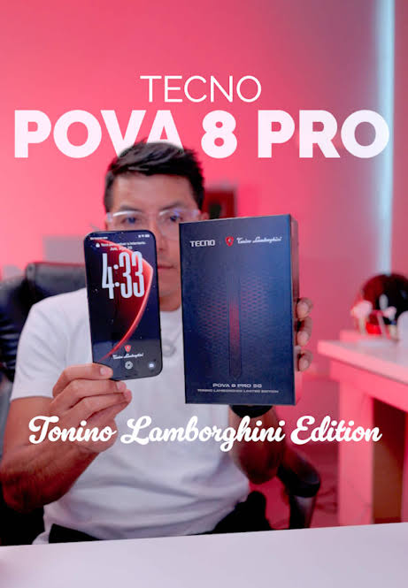 POVA 8 Pro Tonino Lamborghini pantalla AMOLED