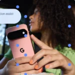 Google Motion Assist con burbujas animadas