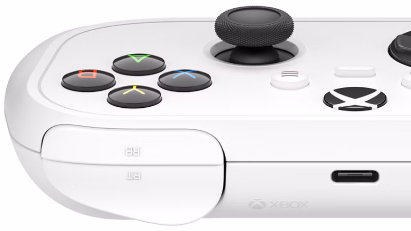 Xbox Nano Controller con batería interna recargable y puerto USB-C.