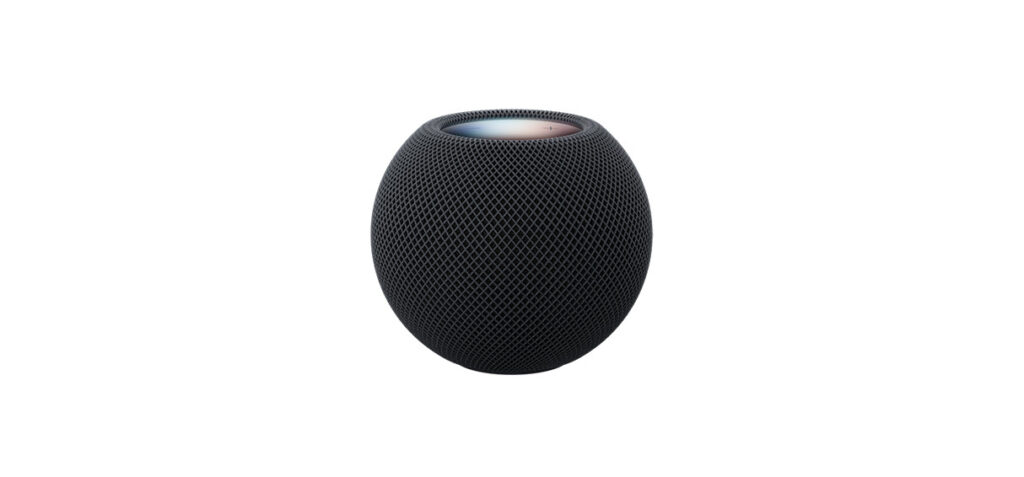 Sound Glow del HomePod mini 2 iluminando la parte superior al ritmo de la música