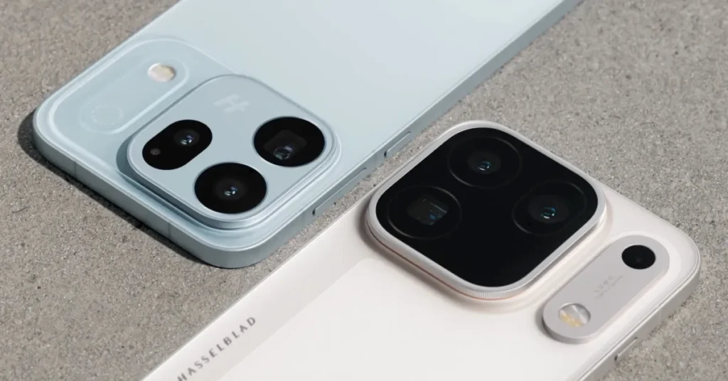 OPPO Find X10 en los colores Glacier Blue, Glow Coral y Mist Grey.
