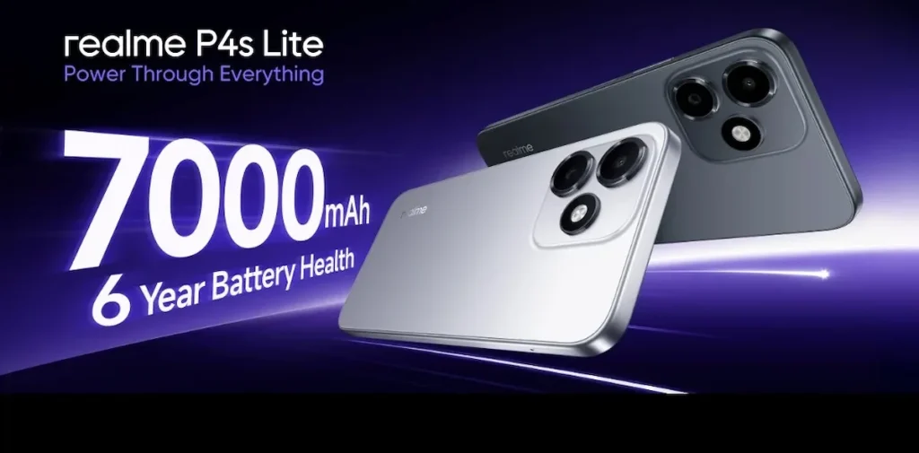 Realme P4s Lite con batería de 7000 mAh