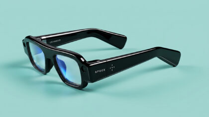 Gafas SPECS de realidad aumentada de Snap con diseño autónomo.